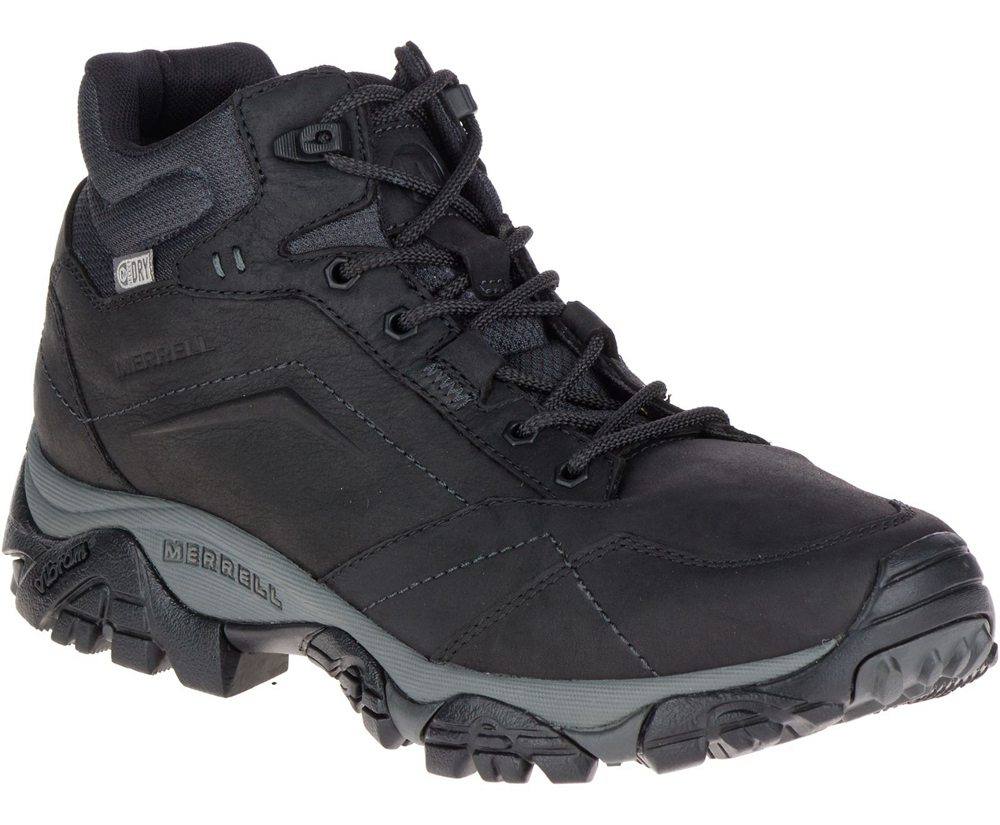 Botas Homem - Merrell Moab Adventure Mid Waterproof - Pretas - VTL198427